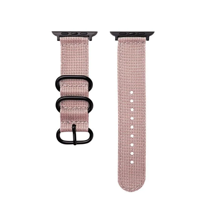 Universal Fit Design Apple Watch Nylon Strap with Buckle (Pink)