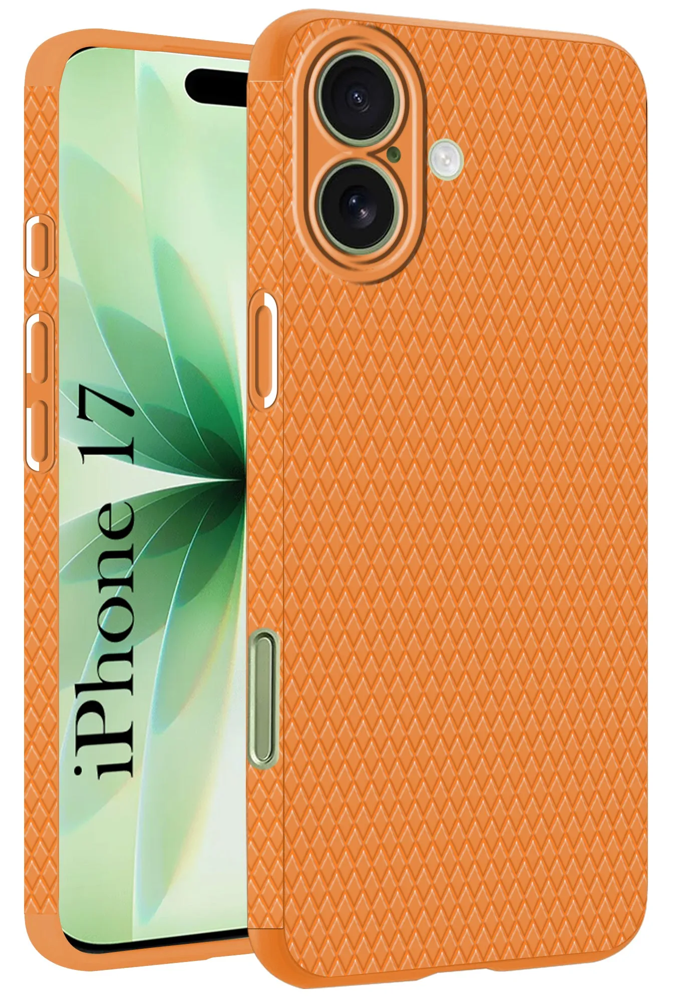 Comfort Accessory Elegant Shield For Apple iPhone 17 Back Cover Case (Camera Protection | Side Grip Texture | Soft and Flexible)