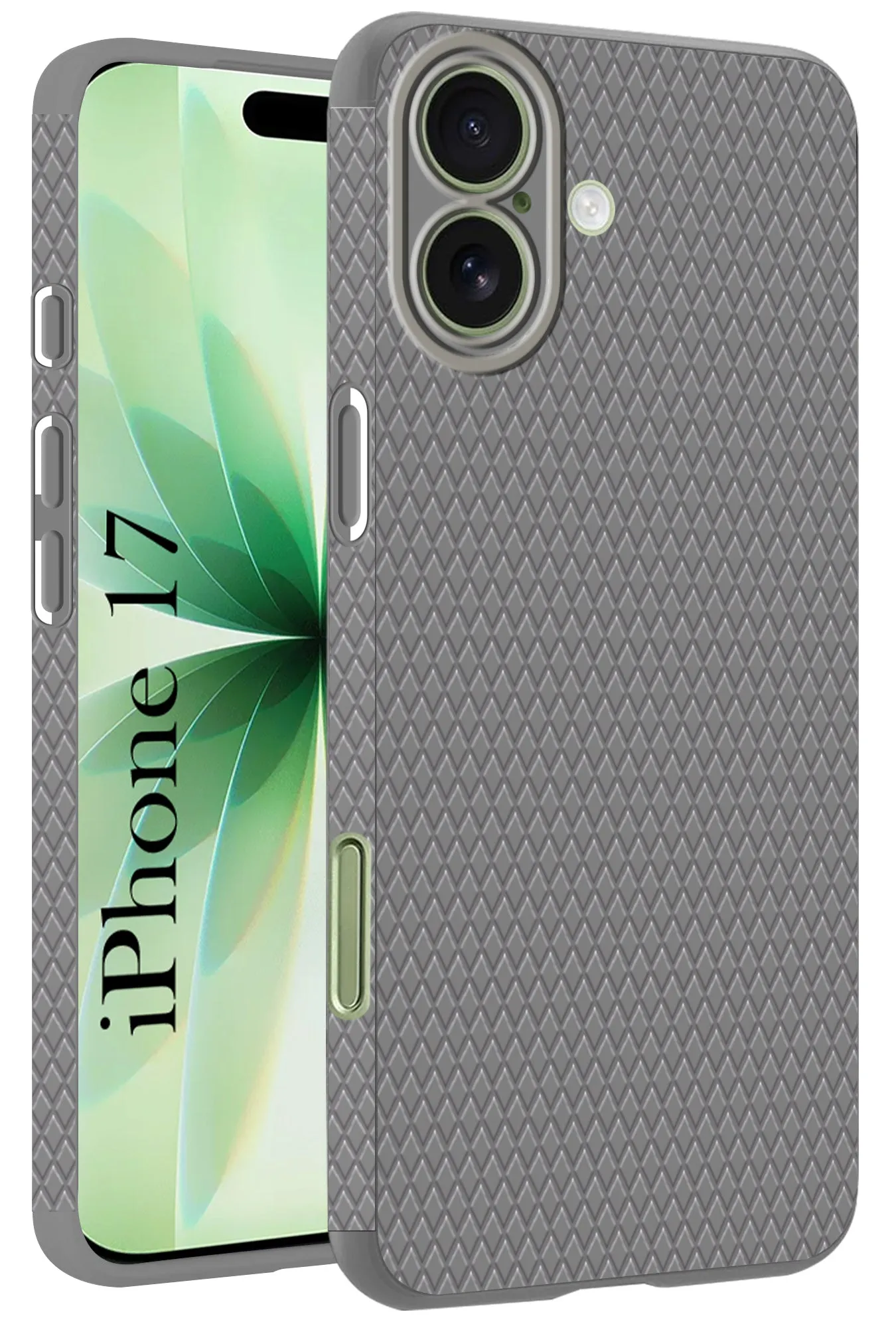 For Apple iPhone 17 Back Cover Case (Camera Protection | Side Grip Texture | Soft and Flexible) Trendy Detailing