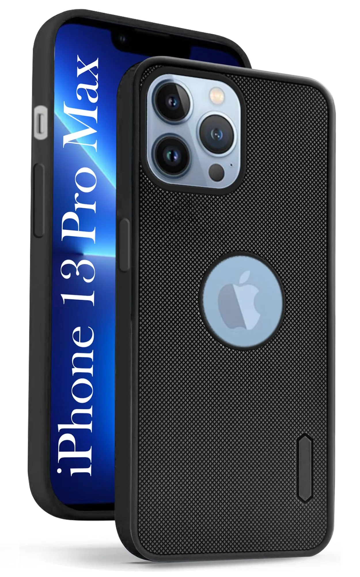 For Apple iPhone 13 Pro Max Back Cover Case (Textured Grip Design | Camera Protetion | Slim and Light Weight | Soft Touch and Feel) Modern Pattern Style Durable Texture Build