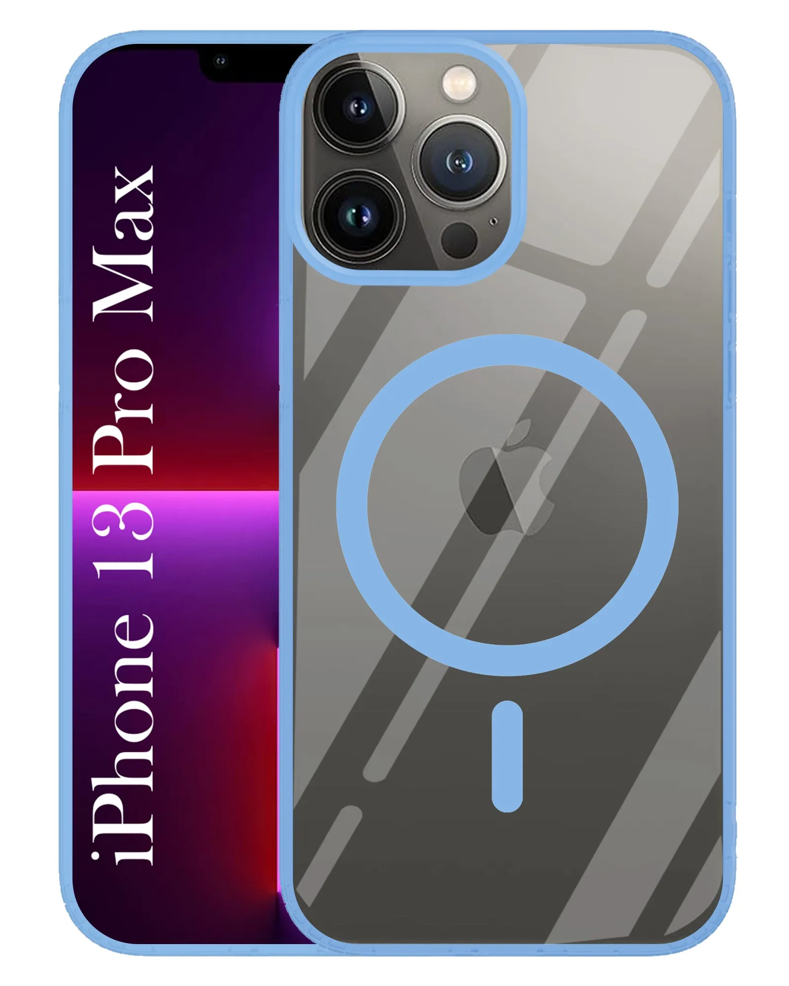 Soft Touch For Apple iPhone 13 Pro Max  Back Cover Case (MagSafe Compatible Wireless Charging | Hybrid Camera Bump Protection | Shockproof Polycarbonate Material)