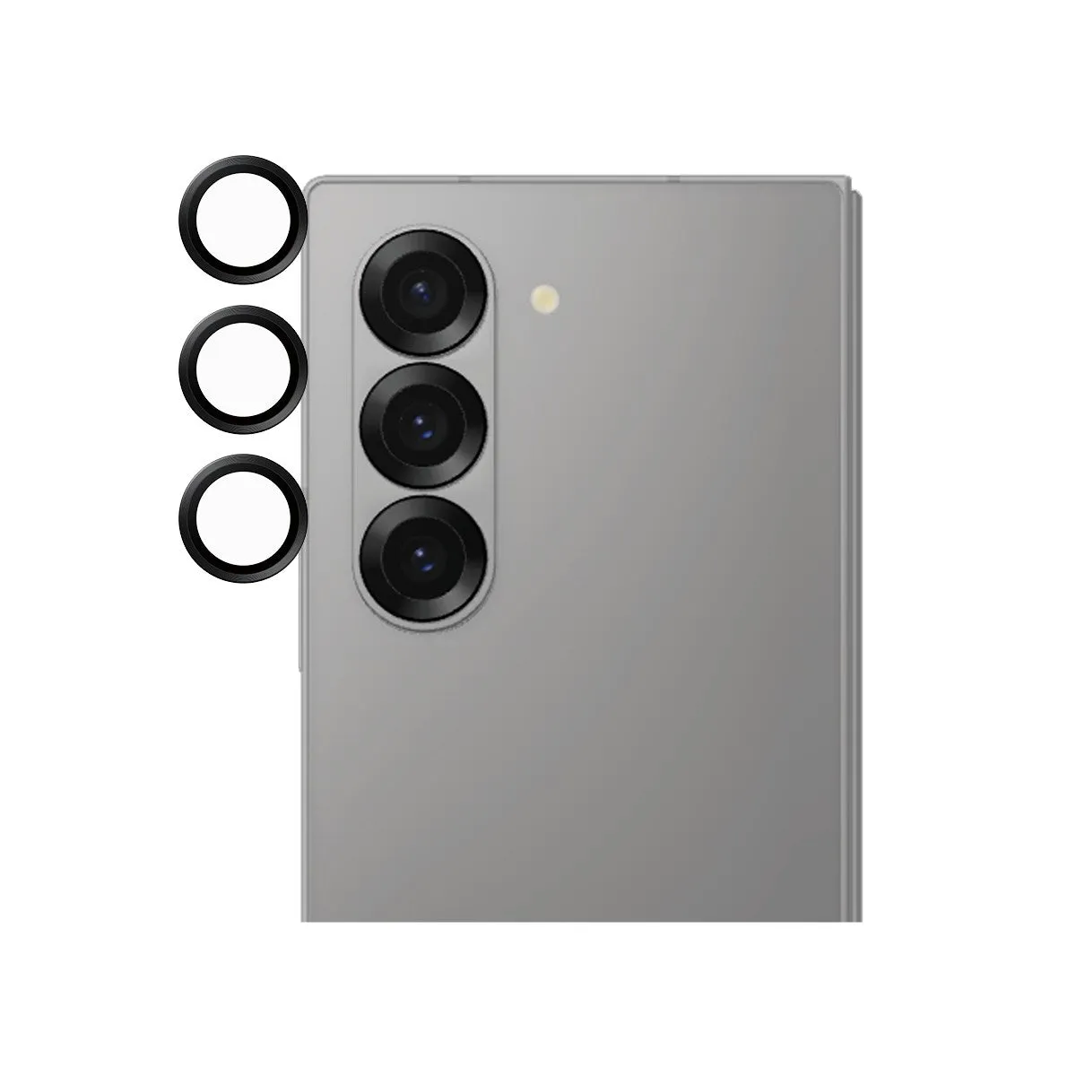 SAFE. by PanzerGlass? Camera Lens Protector Black for Samsung Galaxy Z Fold6 Screen Shield Plus easy peel protector