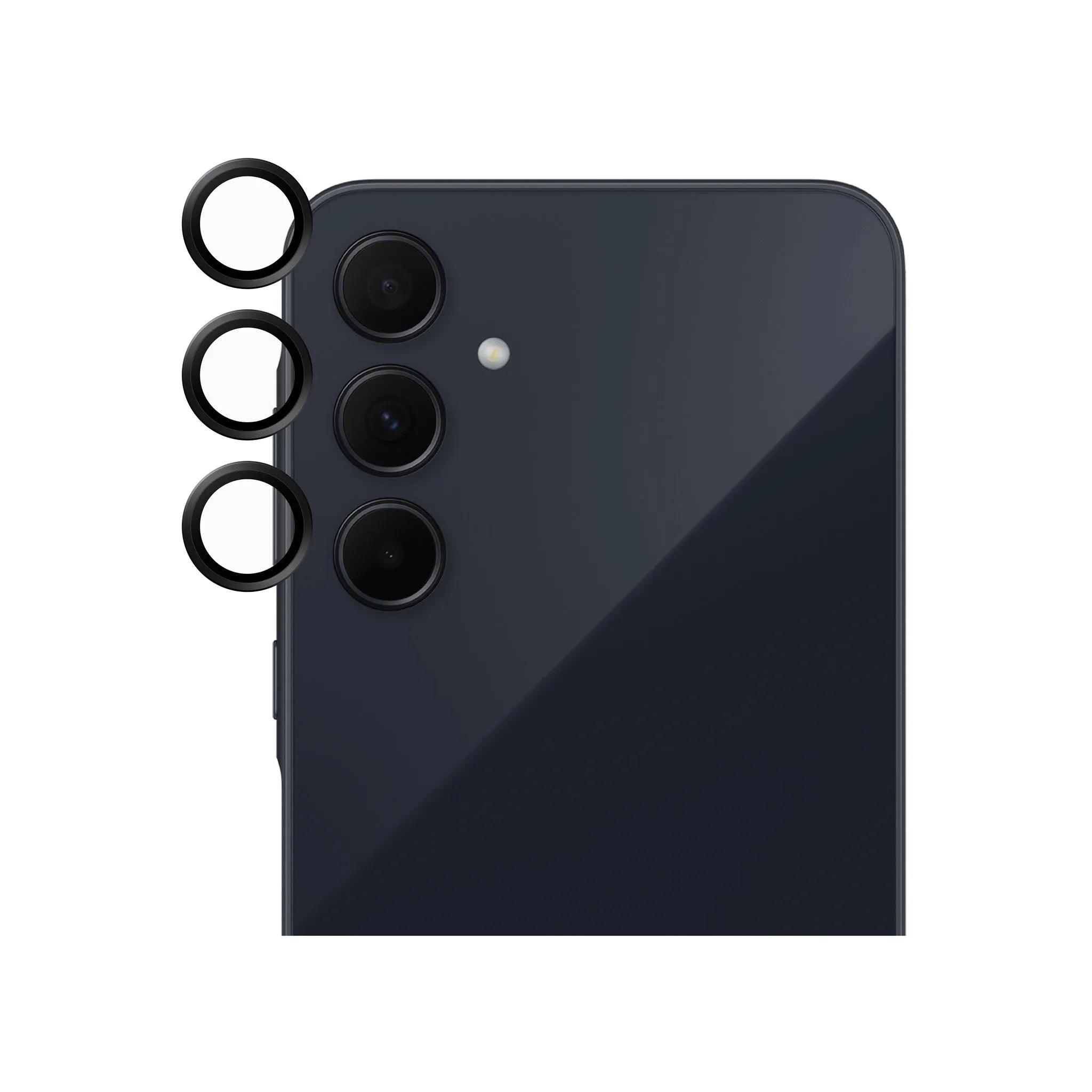 Nano Guard Screen Armor Film SAFE. by PanzerGlass? Camera Lens Protector Black Samsung Galaxy A35 5G