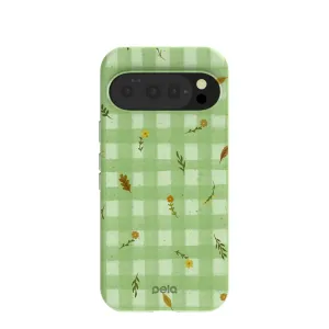 Sage Green Fall Gingham Google Pixel 10/10 Pro Case Sleek Profile Creative Style
