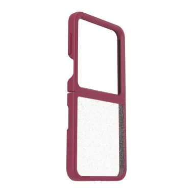 Tactile Feel Impact shield Samsung Galaxy Z Flip6 Otterbox Thin Flex Series Case - Red - Berry Bliss