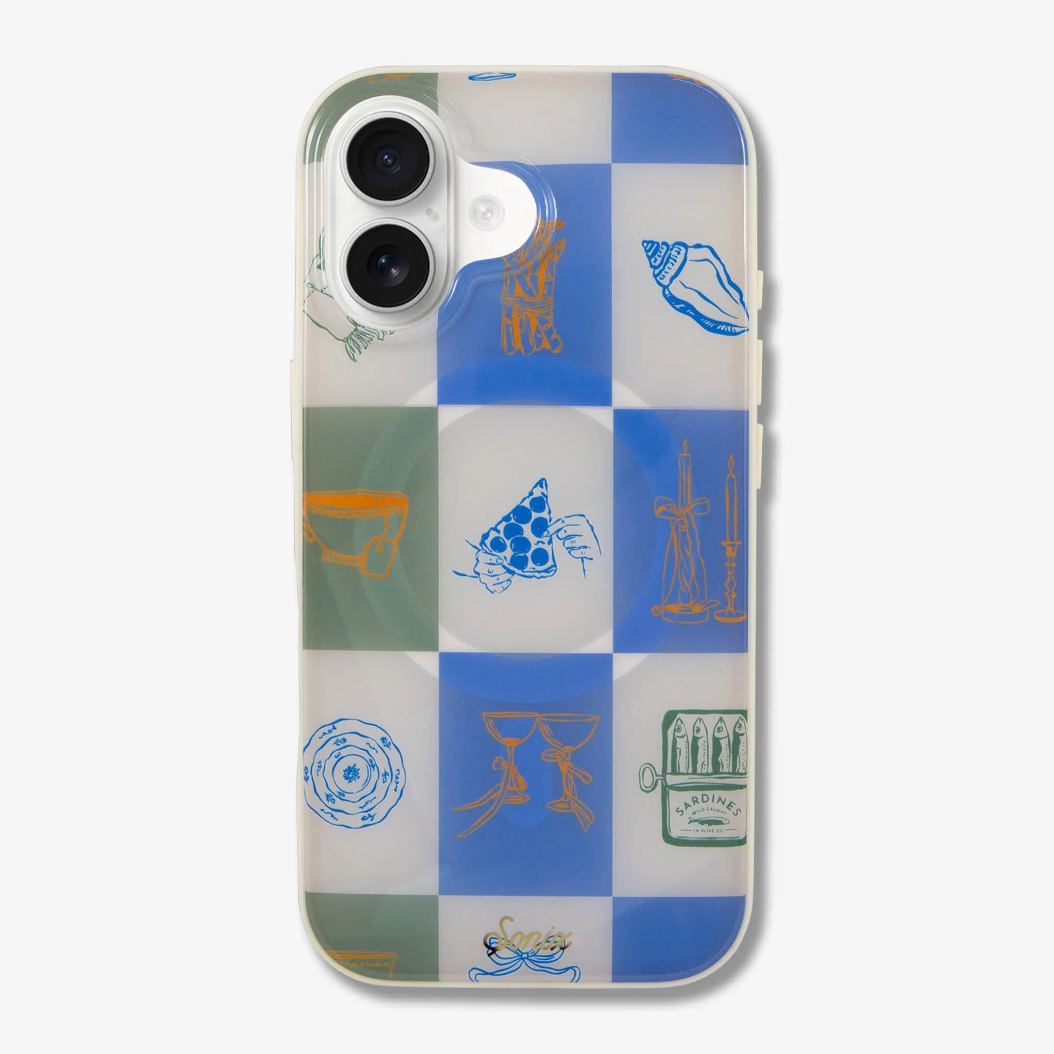 Hybrid Finish Santorini Check MagSafe? Compatible iPhone Case