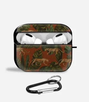 Savanna Stalk Aipods Glass Case Compact Protective Accessory Modern Portable Holder