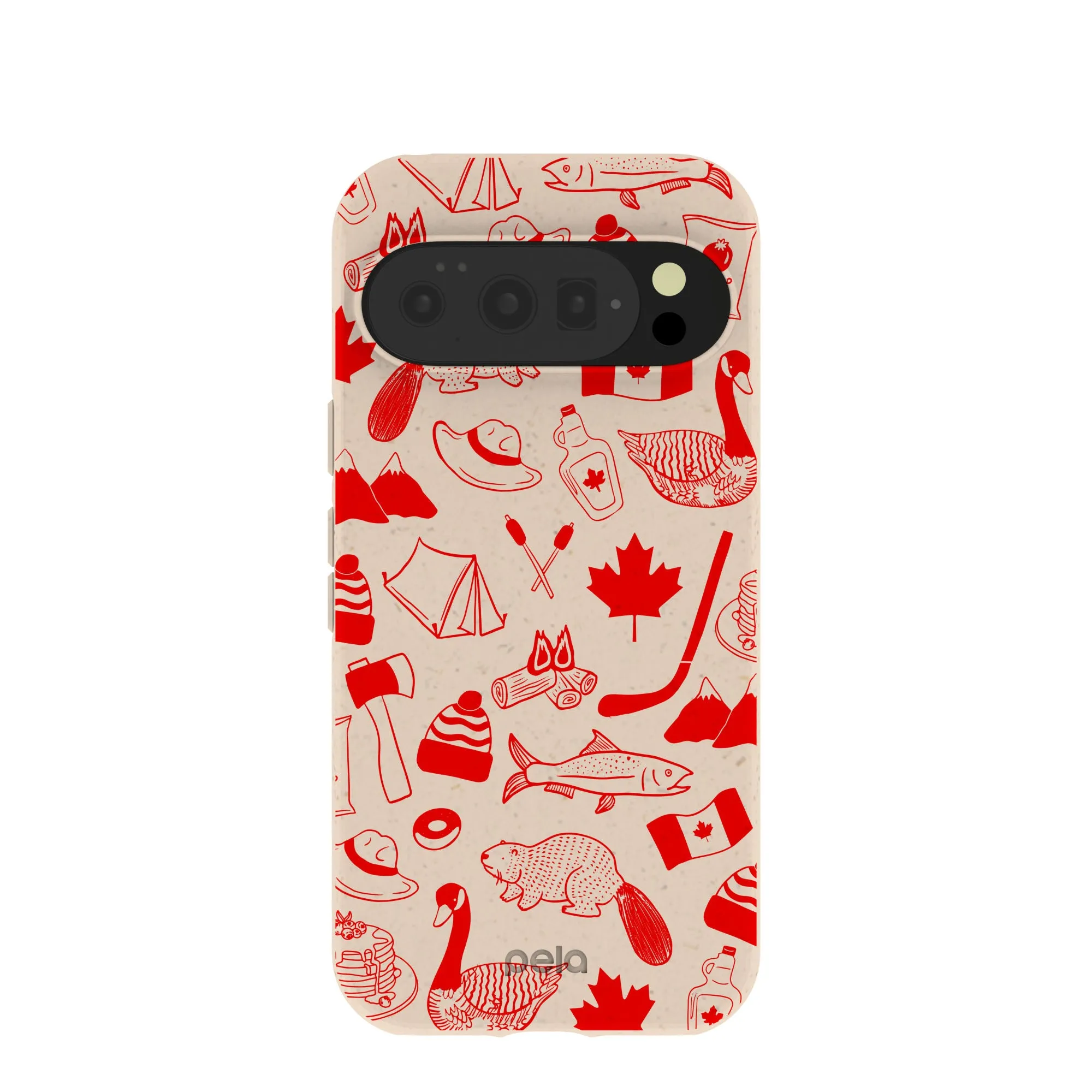 Seashell True North Red Google Pixel 10/10 Pro Case Modern Function Shockproof Corners