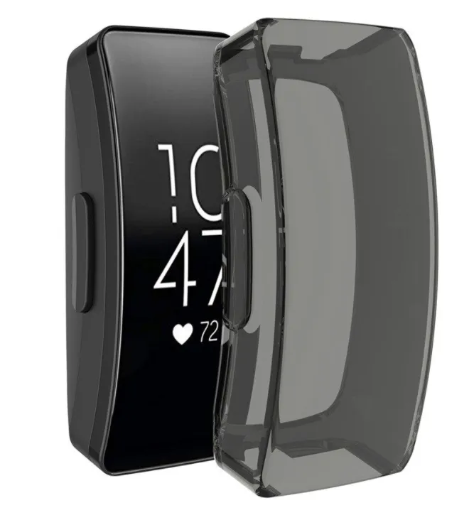 Shock Armor Guarding Adventure Ready Fitbit Inspire (HR) TPU Case (Black)