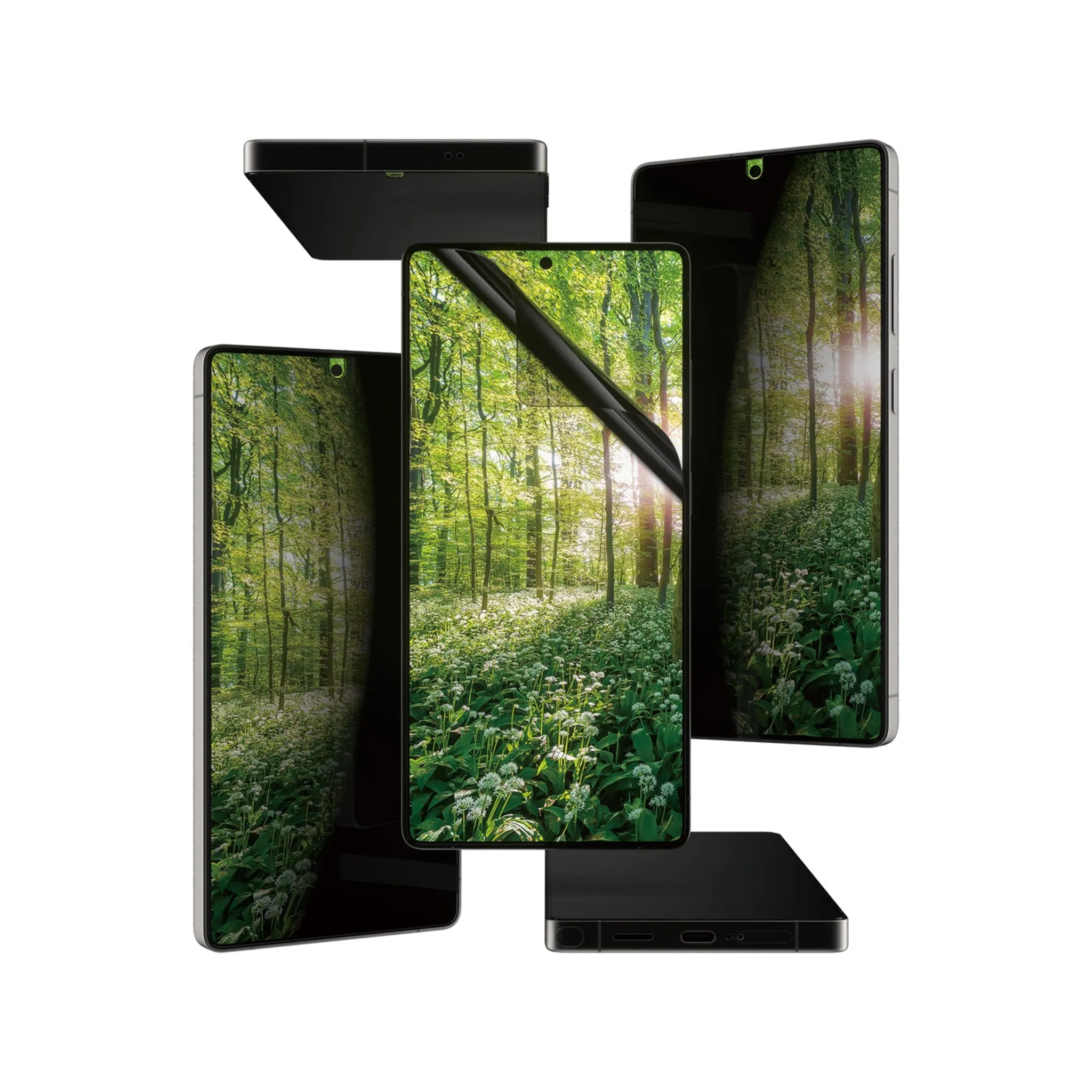 Screen Security Elite Impact shield PanzerGlass? ECO MATRIX 4-way Privacy Screen Protector Samsung Galaxy S25 Ultra | Ultra-wide Fit