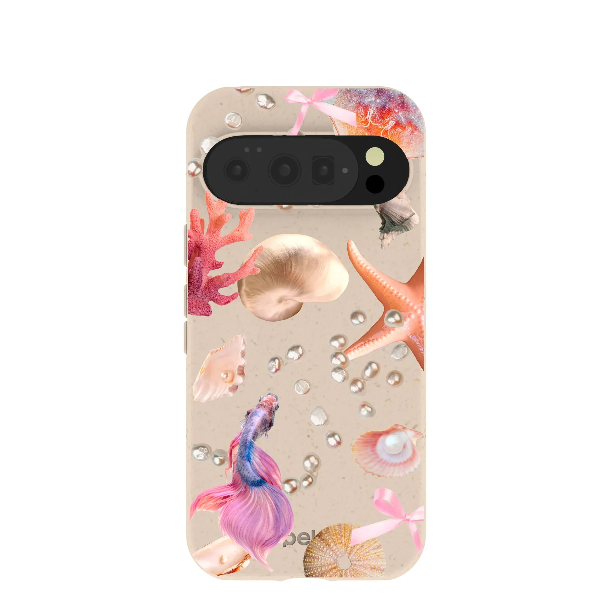 Seashell Aqua Dreams Google Pixel 10/10 Pro Case Soft Grip Layer