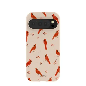 Seashell Cardinals Google Pixel 10/10 Pro Case Stylish Detail Layer Modern Touch