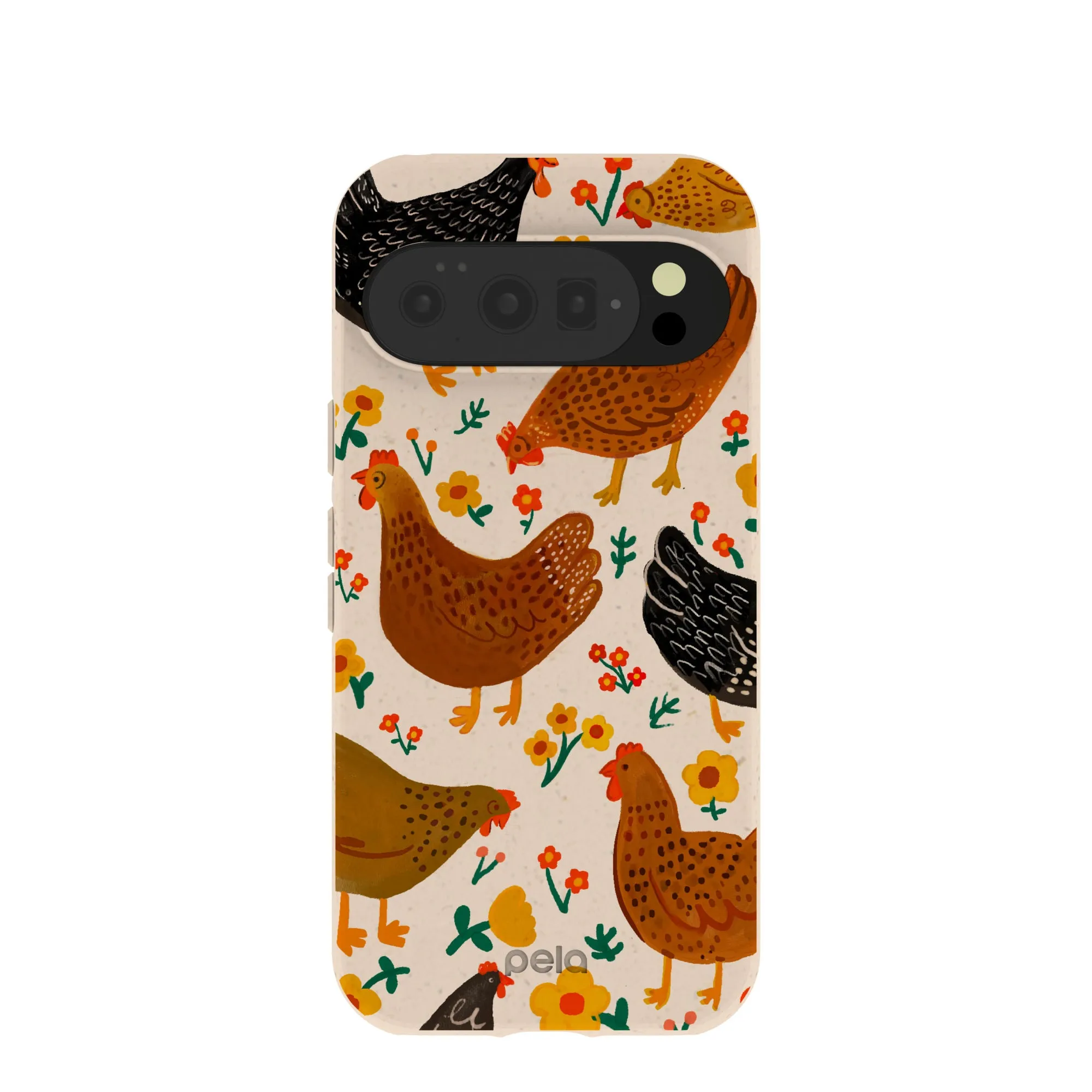 Seashell Chicken Garden Google Pixel 10/10 Pro Case Matte Pattern Design Minimal Aesthetic