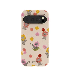 Minimalist Aesthetic Everyday Comfort Seashell Flower Cats Google Pixel 10/10 Pro Case