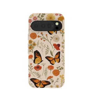 Seashell Monarch Butterfly Google Pixel 10/10 Pro Case Sleek Form Portable Case