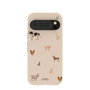 Seashell Pasture Party Google Pixel 10/10 Pro Case Flexible Build Form Creative Pattern