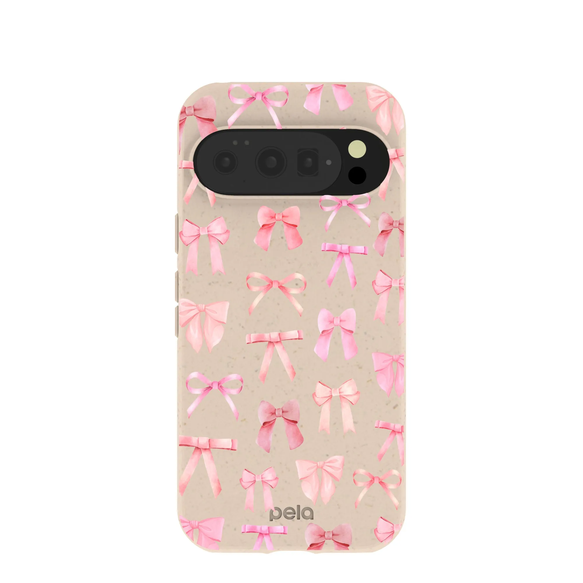 Seashell Rosy Bows Google Pixel 10/10 Pro Case Gloss Finish