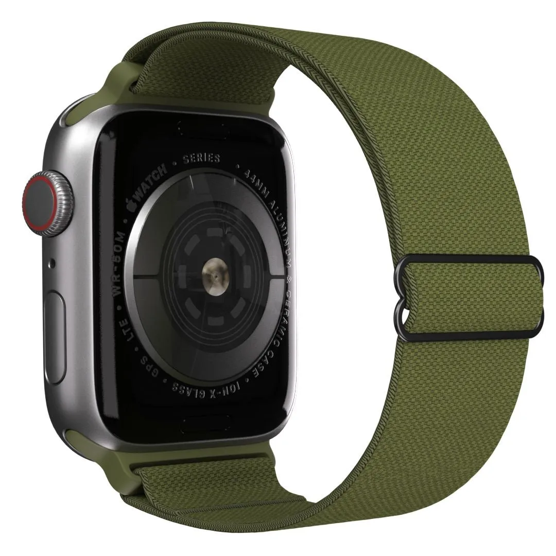 Apple Watch Elastic Strap (Green) Flexible Travel Gear