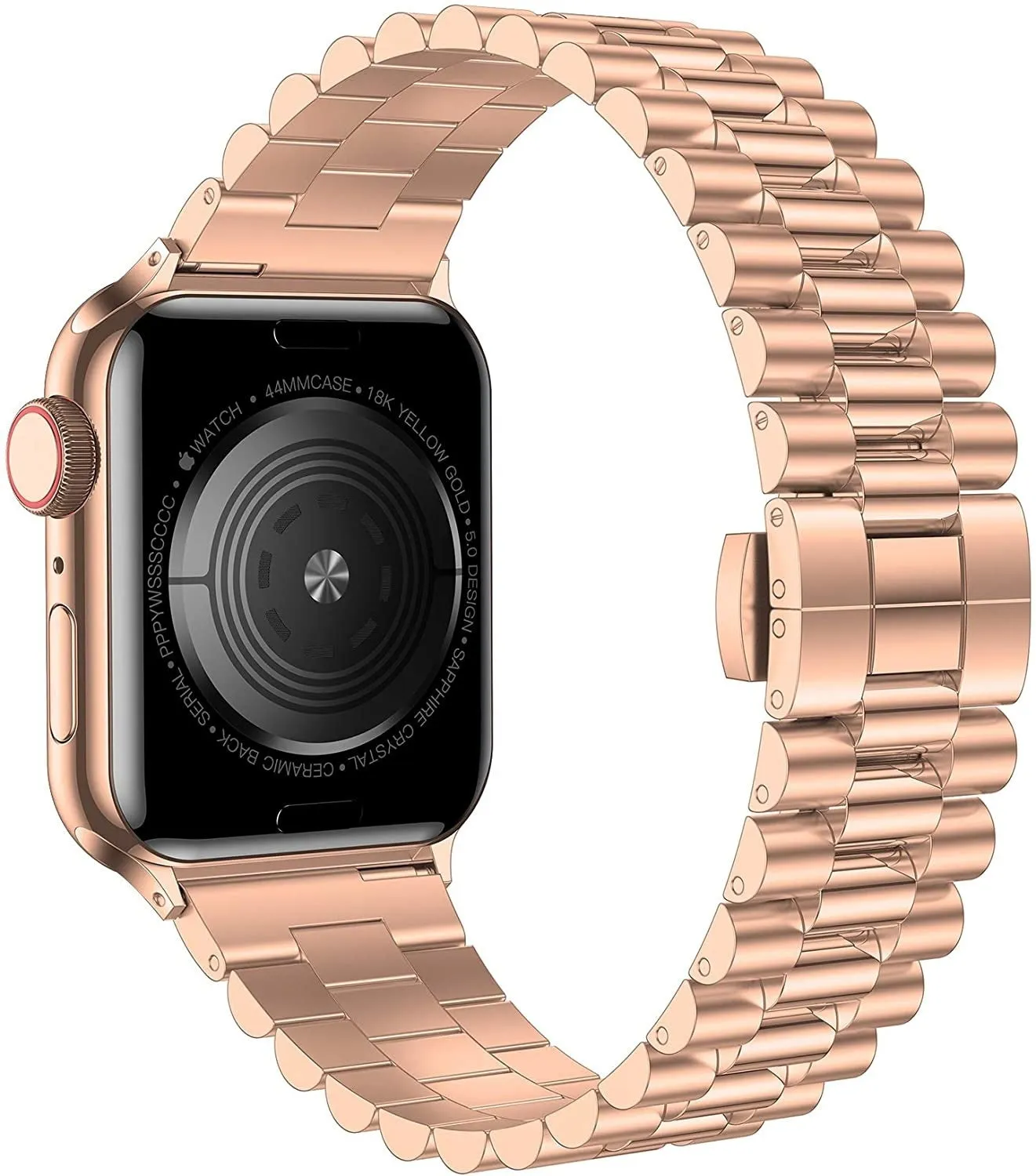 Apple Watch Steel Strap Presidential (Rose Gold) Modern Comfort