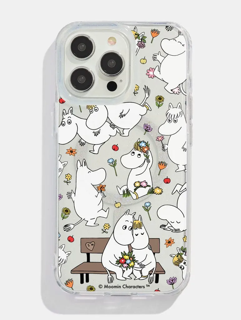 Skinnydip x Moomin Wildflower Glitter MagSafe iPhone Case Luxury Style