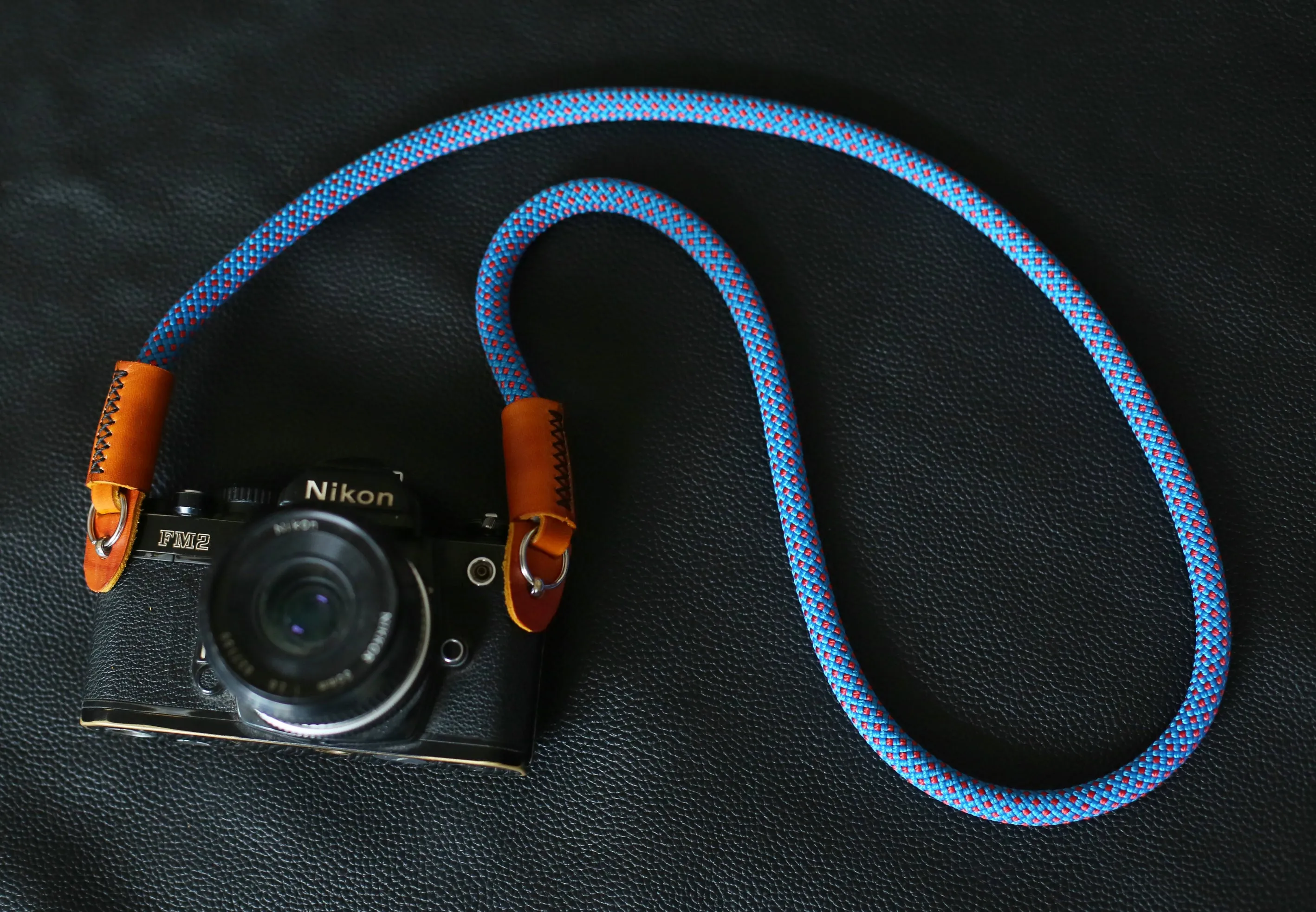 Sky Blue Handmade Camera Strap??Windmup Hand Strap Event Strap