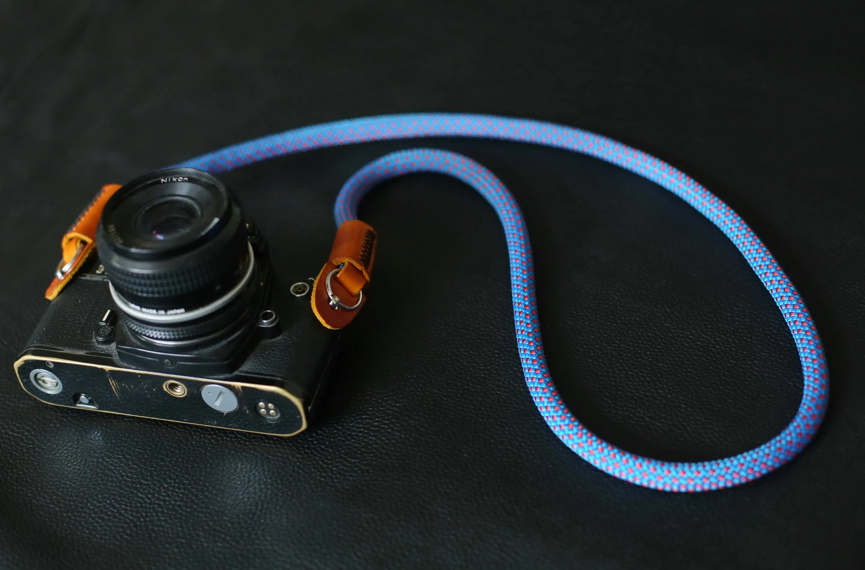 Sky Blue Handmade Camera Strap??Windmup Branded Strap Running Strap