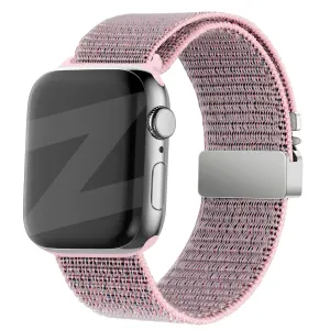 Bandz Apple Watch Nylon Strap 'Classic' with P-Buckle (Grey/Pink) Comfort Active Style Modern Look Design