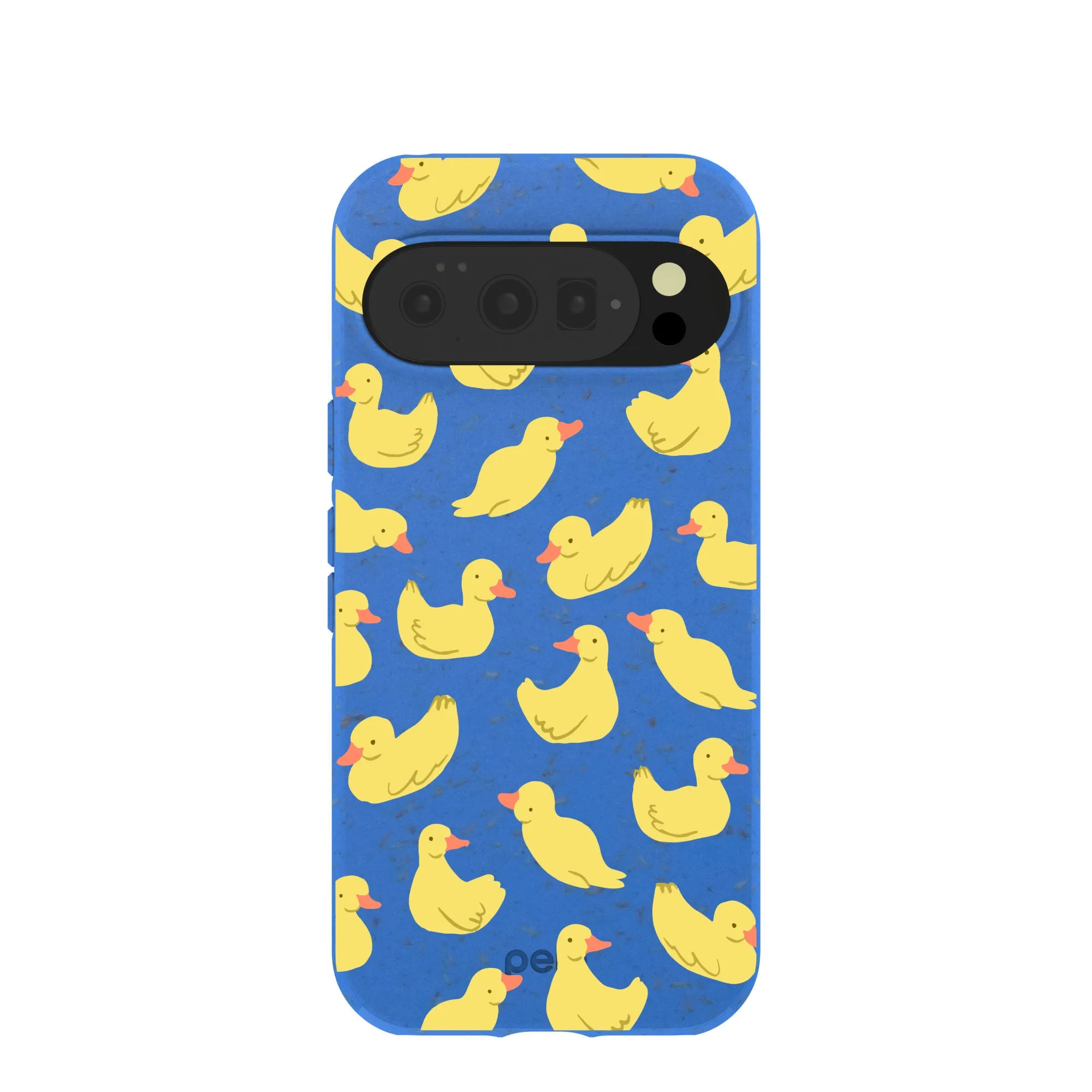 Electric Blue Sunny Ducklings Google Pixel 10/10 Pro Case Durable Texture