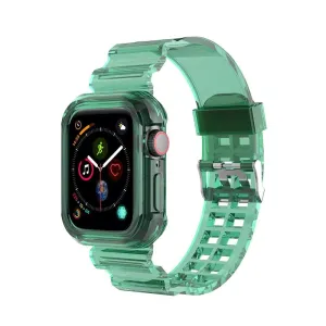 Apple Watch Transparent TPU Strap (Transparent Green) Everyday Strength Design Modern Minimalism