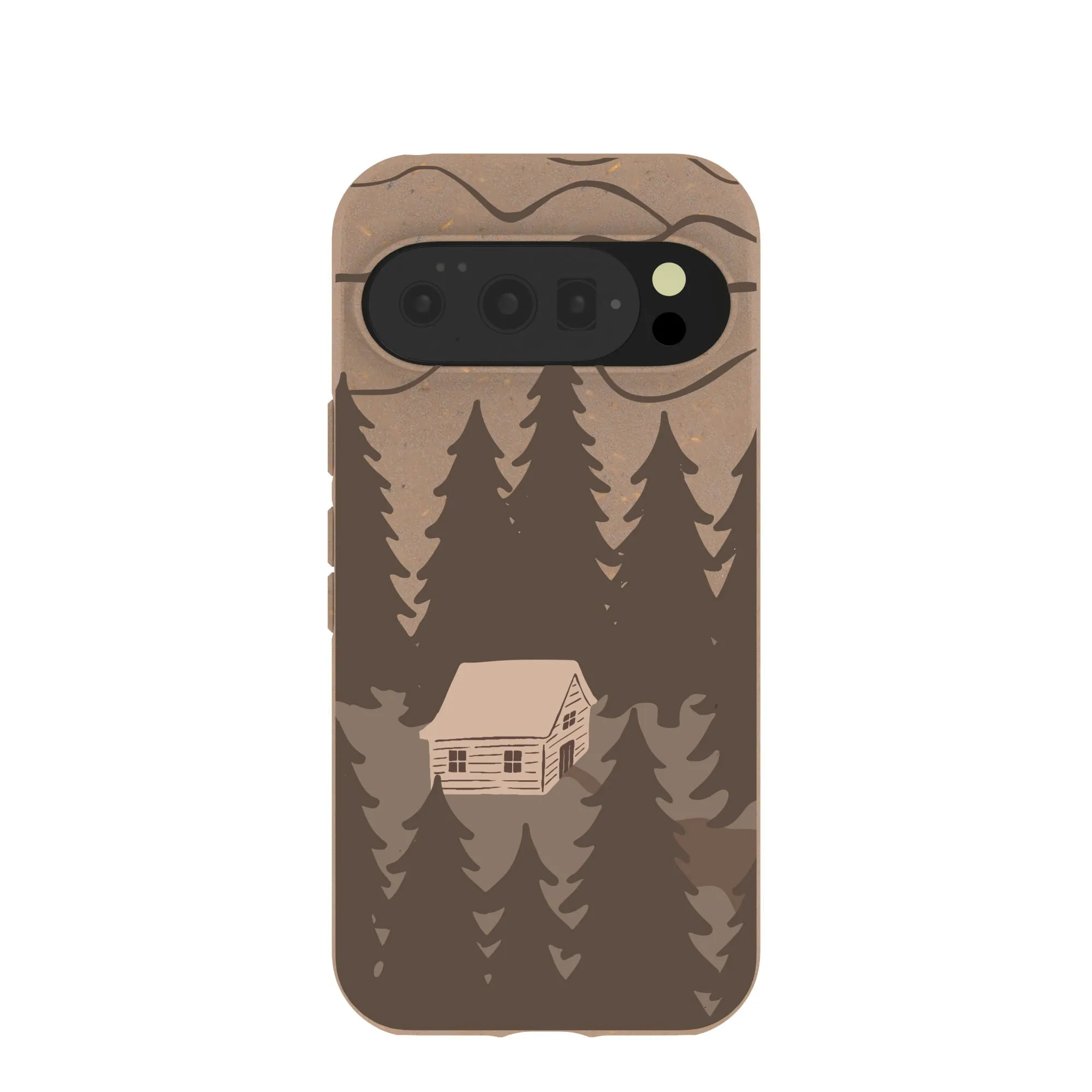 Comfort Texture Chocolate Brown Hidden Cabin Google Pixel 10/10 Pro Case