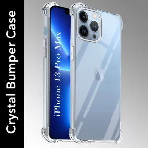 For Apple iPhone 13 Pro Max Back Cover (Shockproof Crystal Clear Case |  Drop & Camera Protection | Hard Polycarbonate) Minimal Surface Layer