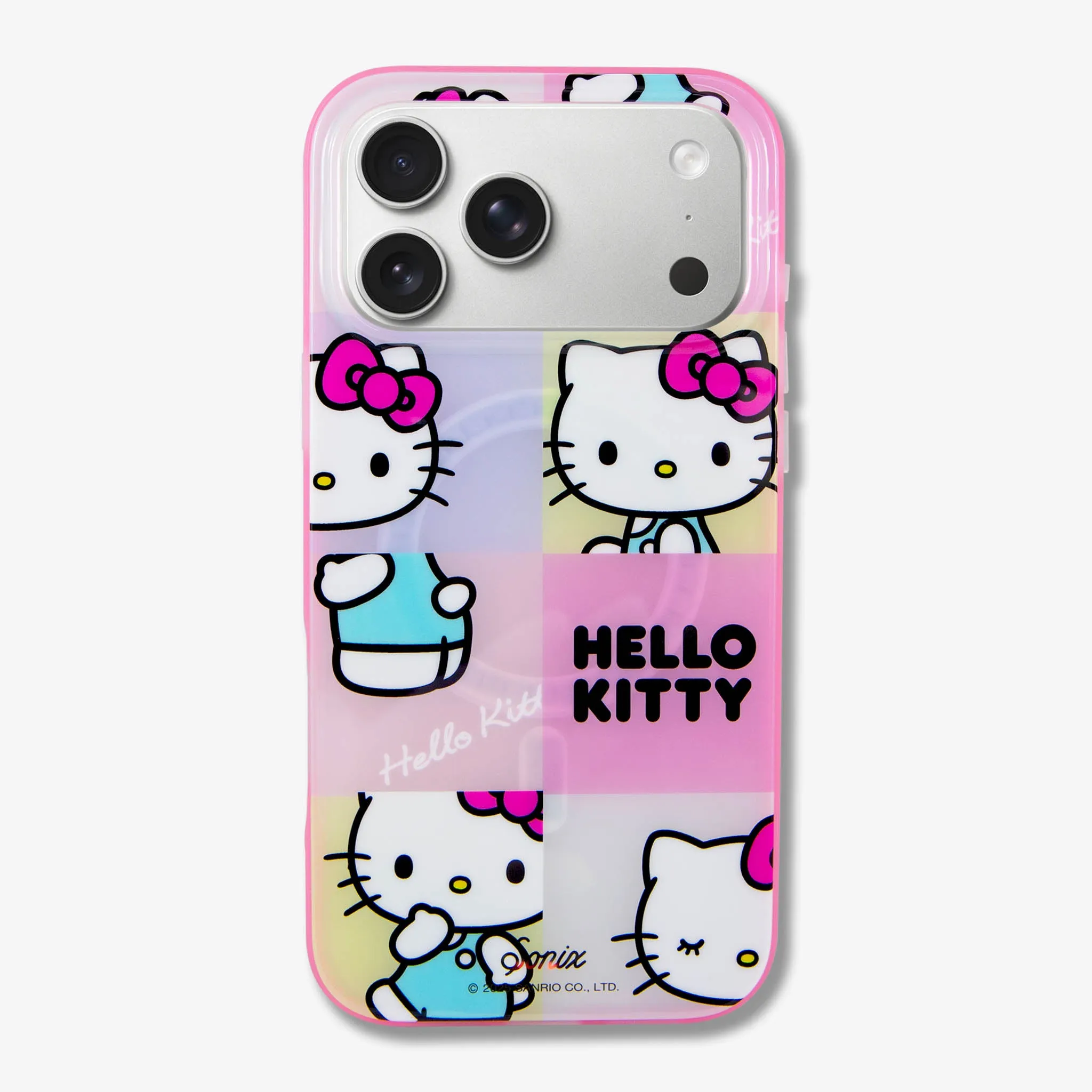 Hello Kitty? Grid MagSafe? Compatible iPhone Case Matte Shield Layer Protective Build Texture