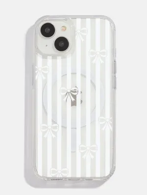 Bold colors Bow Stripe MagSafe iPhone Case