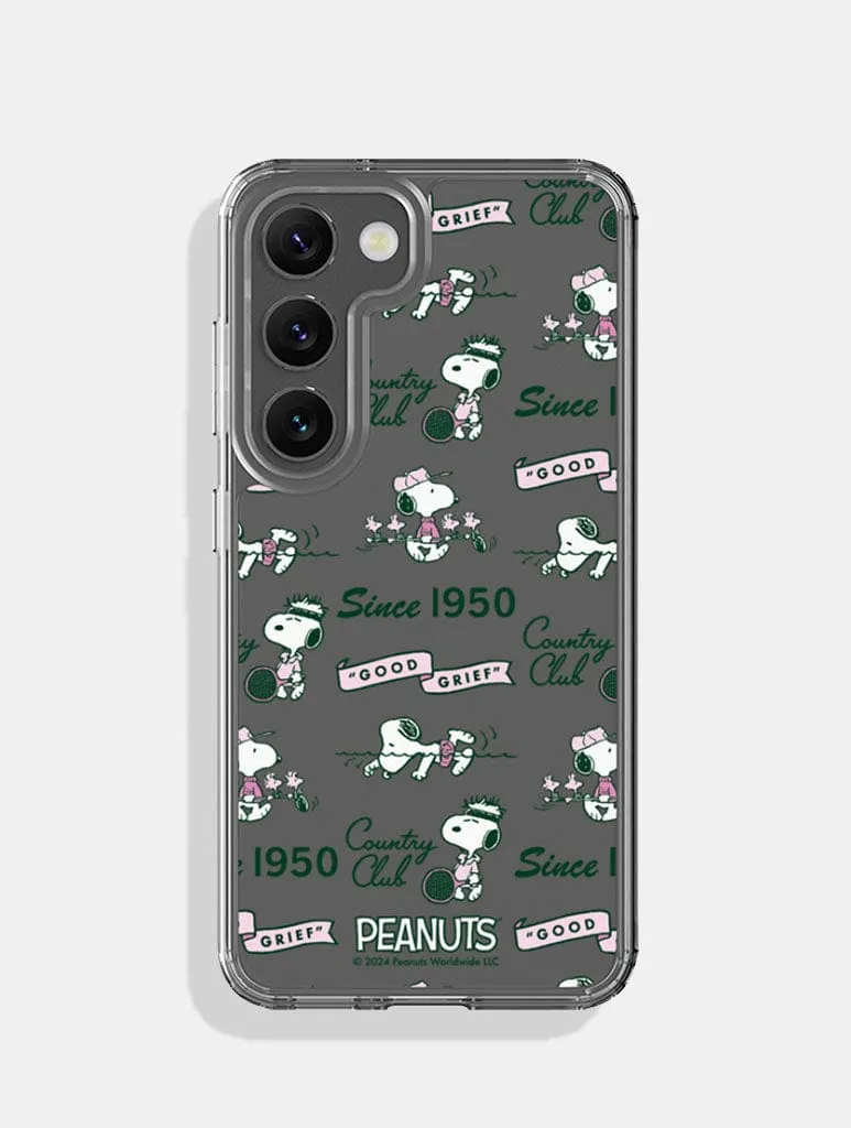 Ergonomic Shape Peanuts x Skinnydip Snoopy Country Club Android Case