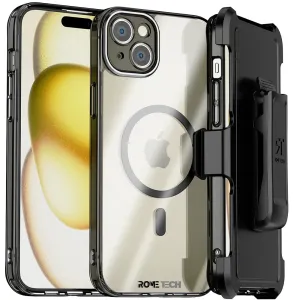 Apple iPhone 15 Plus Belt Clip Holster Phone Case with Magsafe Soft Texture