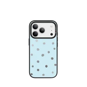 Polished Detail Edge Slim Comfort Sea Salt Blue Polka Dots Imagisnap