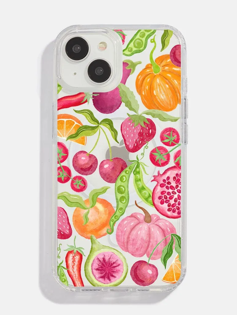 Autumn Fruit And Veg MagSafe iPhone Case Shock Surface Layer Lightweight Build