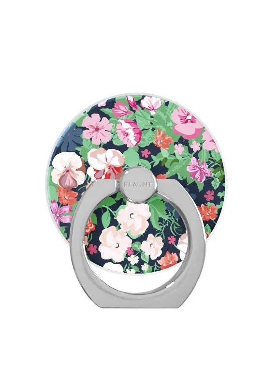 Hands-Free Desk Holder Floral Adhesive Phone Ring Stand