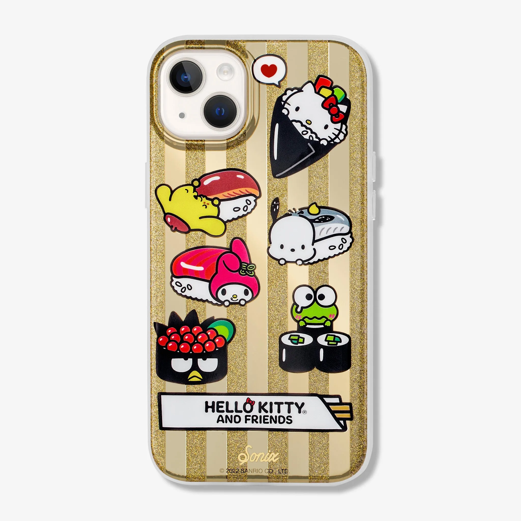 Tactile Buttons Rugged Texture Design Hello Kitty and Friends Sushi Magsafe? Compatible iPhone Case