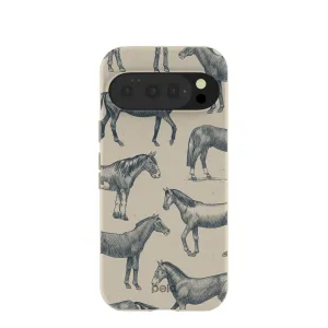 London Fog Vintage Gallop Google Pixel 10/10 Pro Case Shock Frame Travel Ready