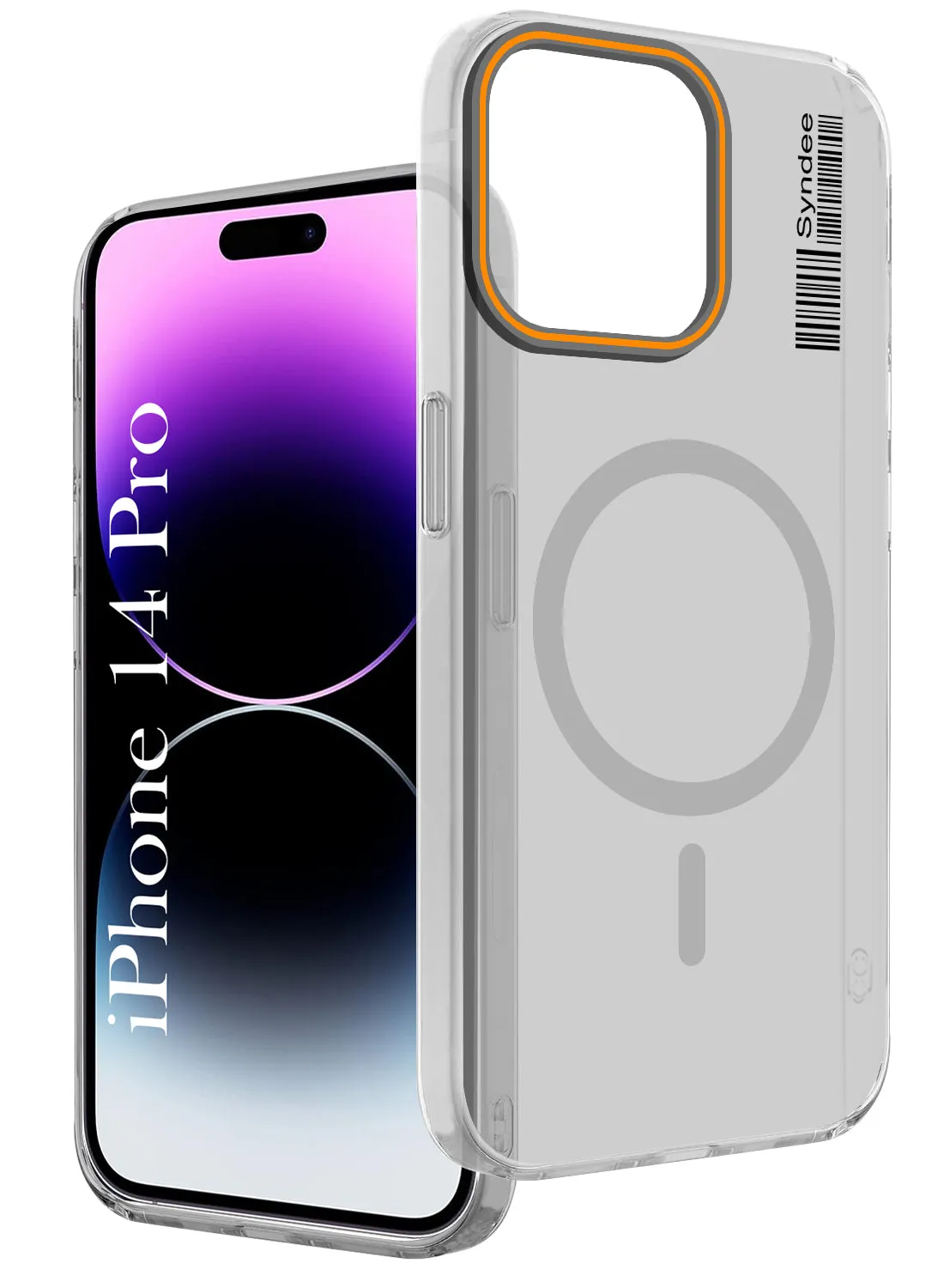 For Apple iPhone 14 Pro Back Cover Case (Soft Touch | Camera Bump Protection | MagSafe Compatible | Matte Finish) Hybrid Finish Trendy Layer