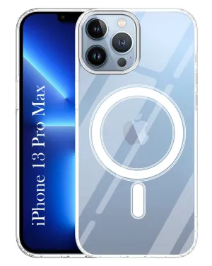 Outdoor Use High gloss For Apple iPhone 13 Pro Max Back Cover Case ( MagSafe Compatible Wireless Charging | Hybrid Camera Bump Protection | Shockproof Polycarbonate Material)