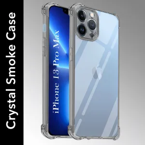 For Apple iPhone 13 Pro Max Back Cover (Shockproof Crystal Clear Case |  Drop & Camera Protection | Hard Polycarbonate) Flexible Touch