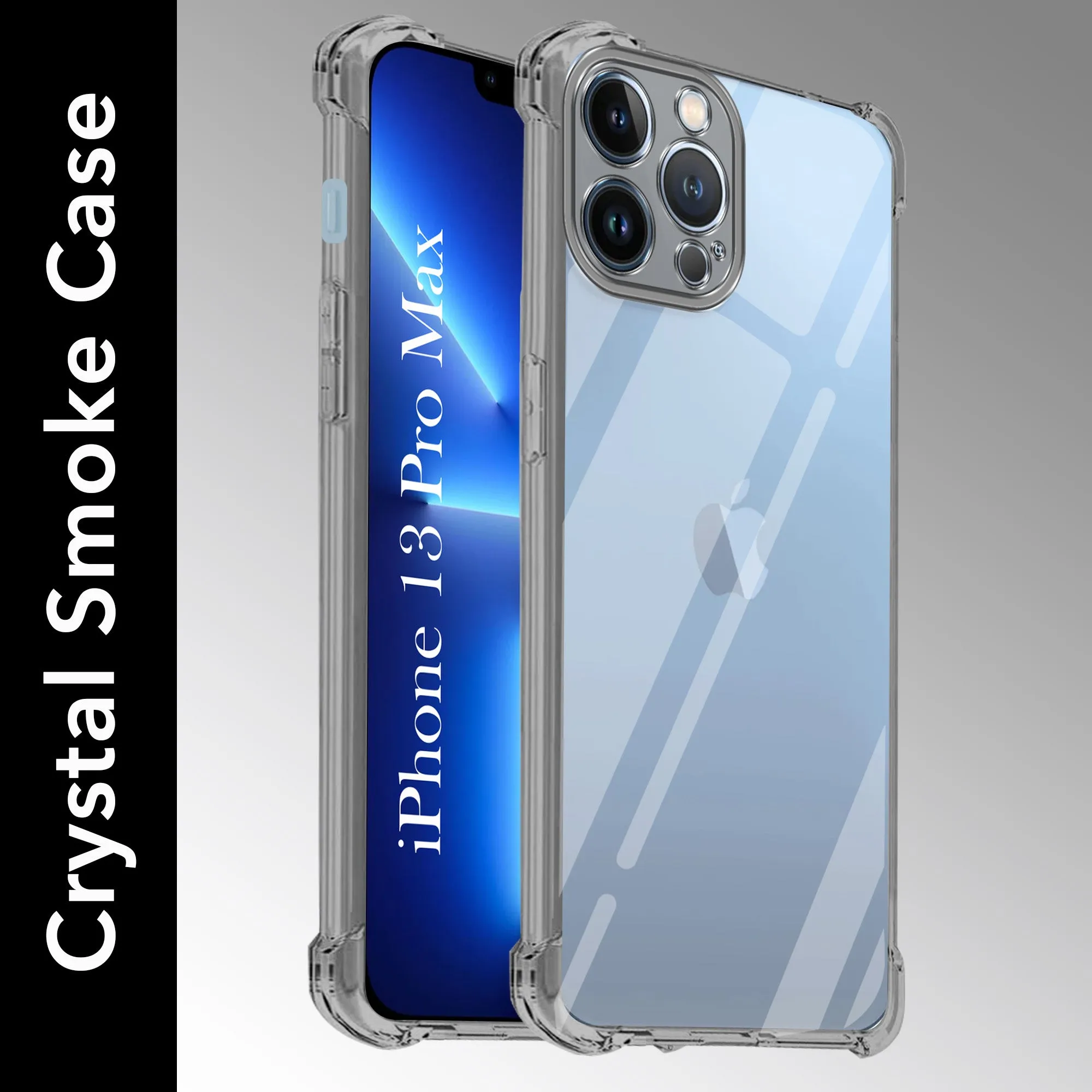 For Apple iPhone 13 Pro Max Back Cover (Shockproof Crystal Clear Case |  Drop & Camera Protection | Hard Polycarbonate) Flexible Touch