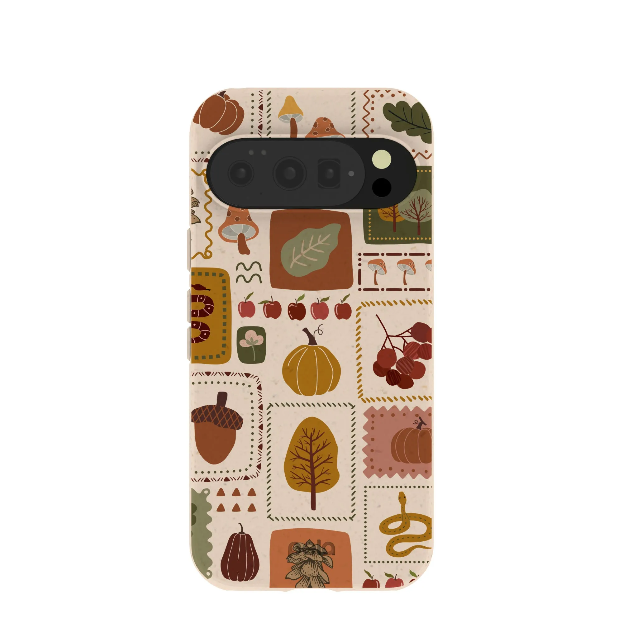 Seashell Autumn Patch Google Pixel 10/10 Pro Case Polished Texture Design Durable Shell