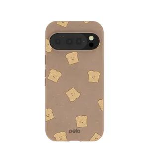 Anti Shock Compact Pattern Chocolate Brown Mini Toast Google Pixel 10/10 Pro Case