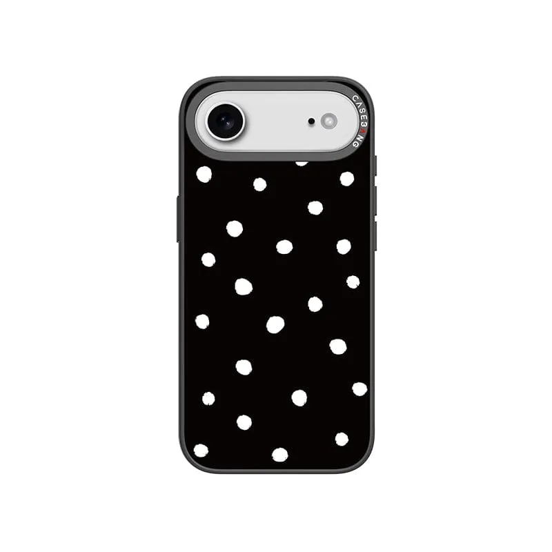 Portable Case Black Polka Dots Imagisnap