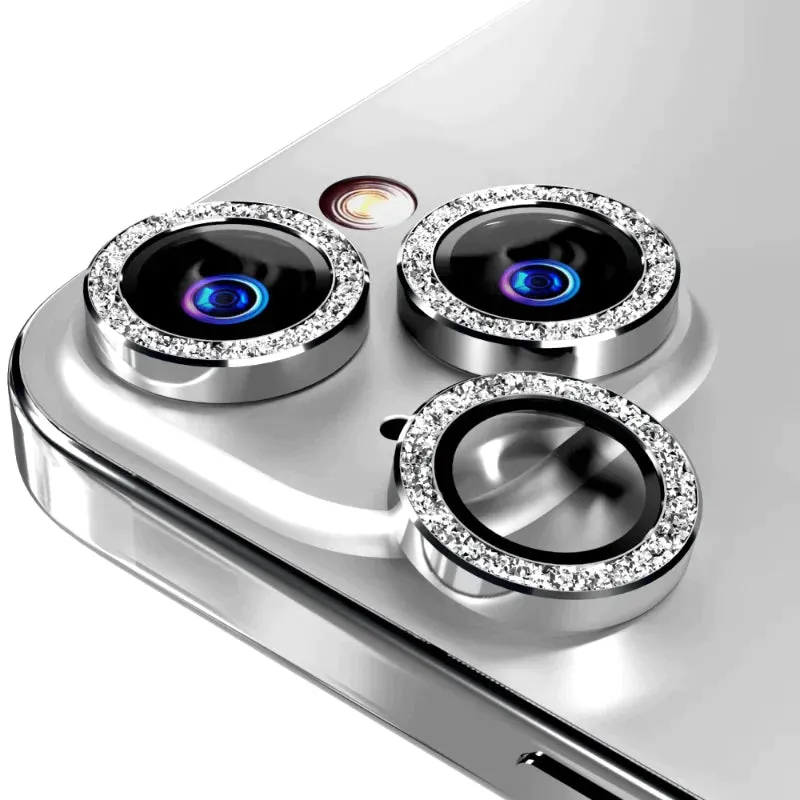 Apple iPhone 15 (2023) Camera Lens Protector Glitter Powder Lens Creative Style Shock Frame