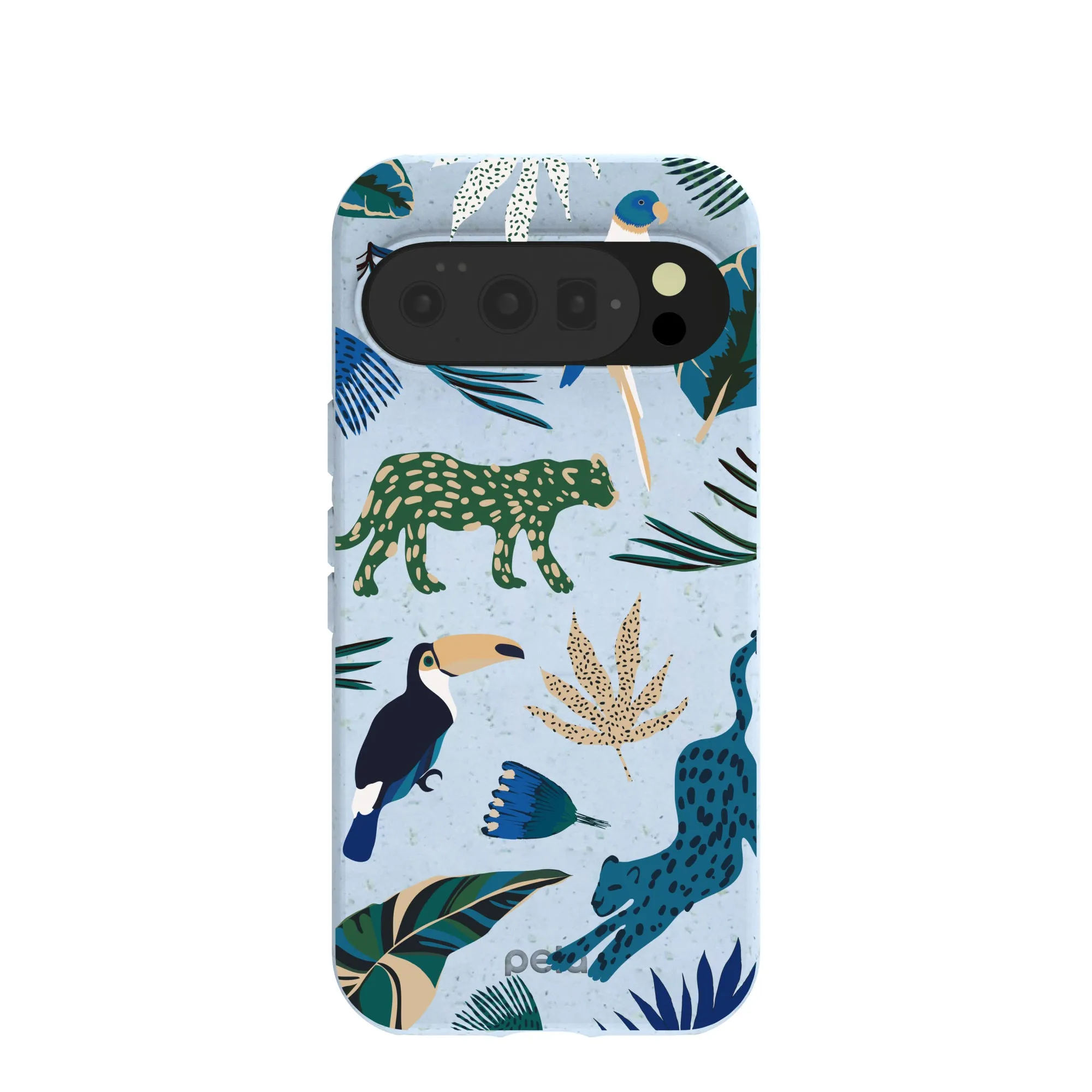 Elegant Pattern Light Structure Powder Blue Tropical Rainforest Google Pixel 10/10 Pro Case