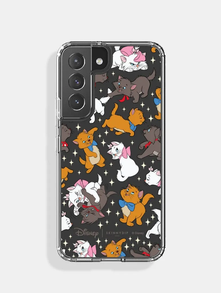 Clear Protection Minimal Shield Texture Disney The Aristocats Kittens Android Case